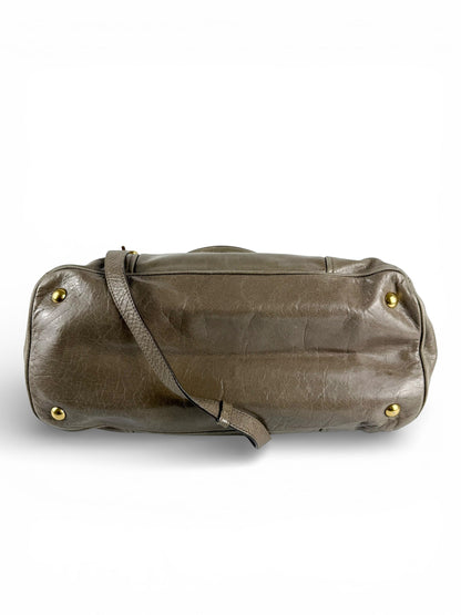 2010s Miu Miu Vitello Shine 2Way Tote Bag | O/S, Gold