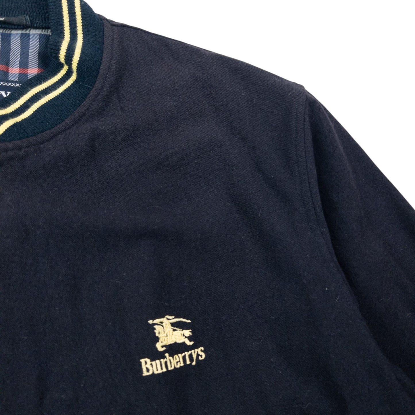 Vintage 90s Burberry Varsity Wool Bomber Jacket Size M | Medium, Multicoloured
