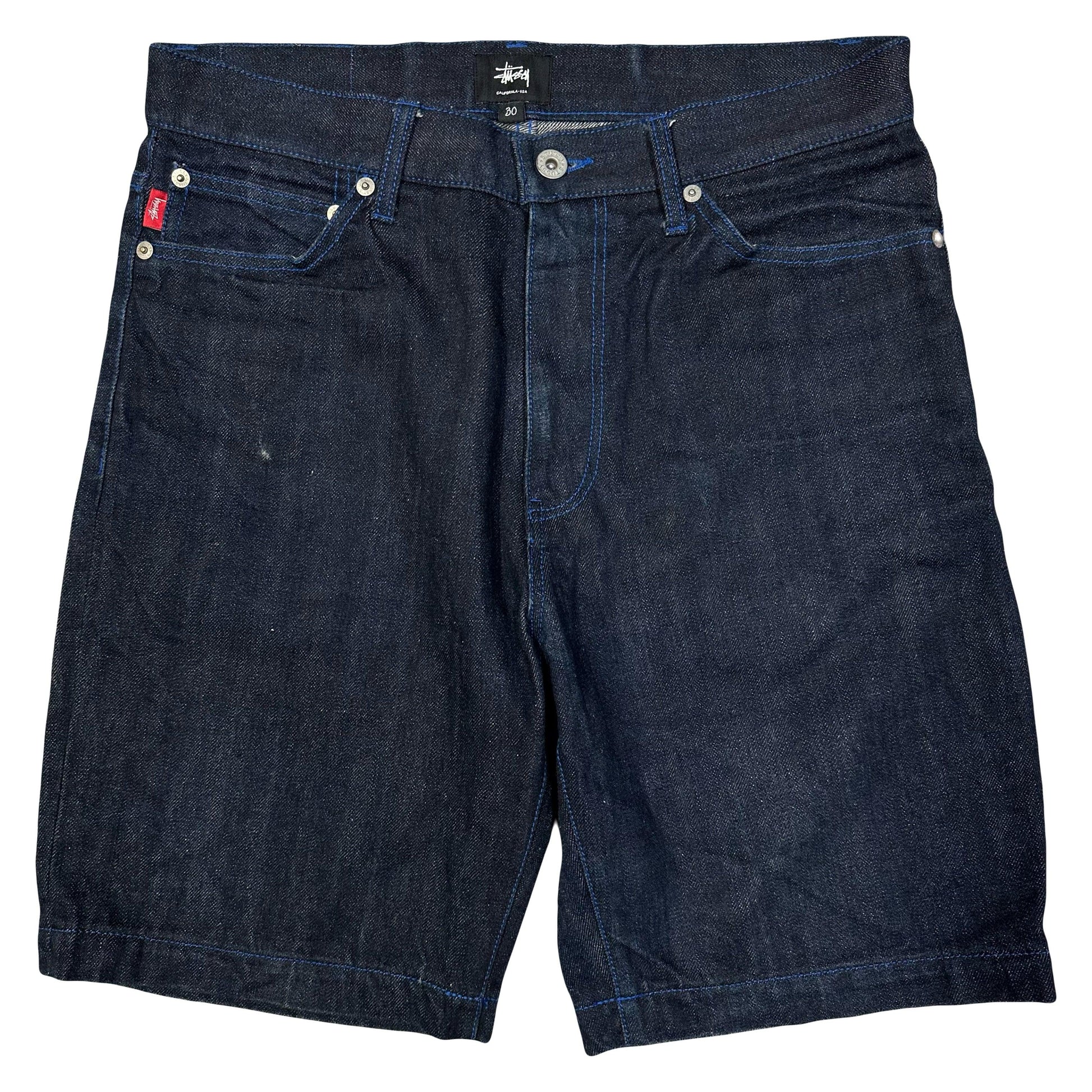 Stüssy Jorts With Blue Print ( W30 ) - 1036 Emporium