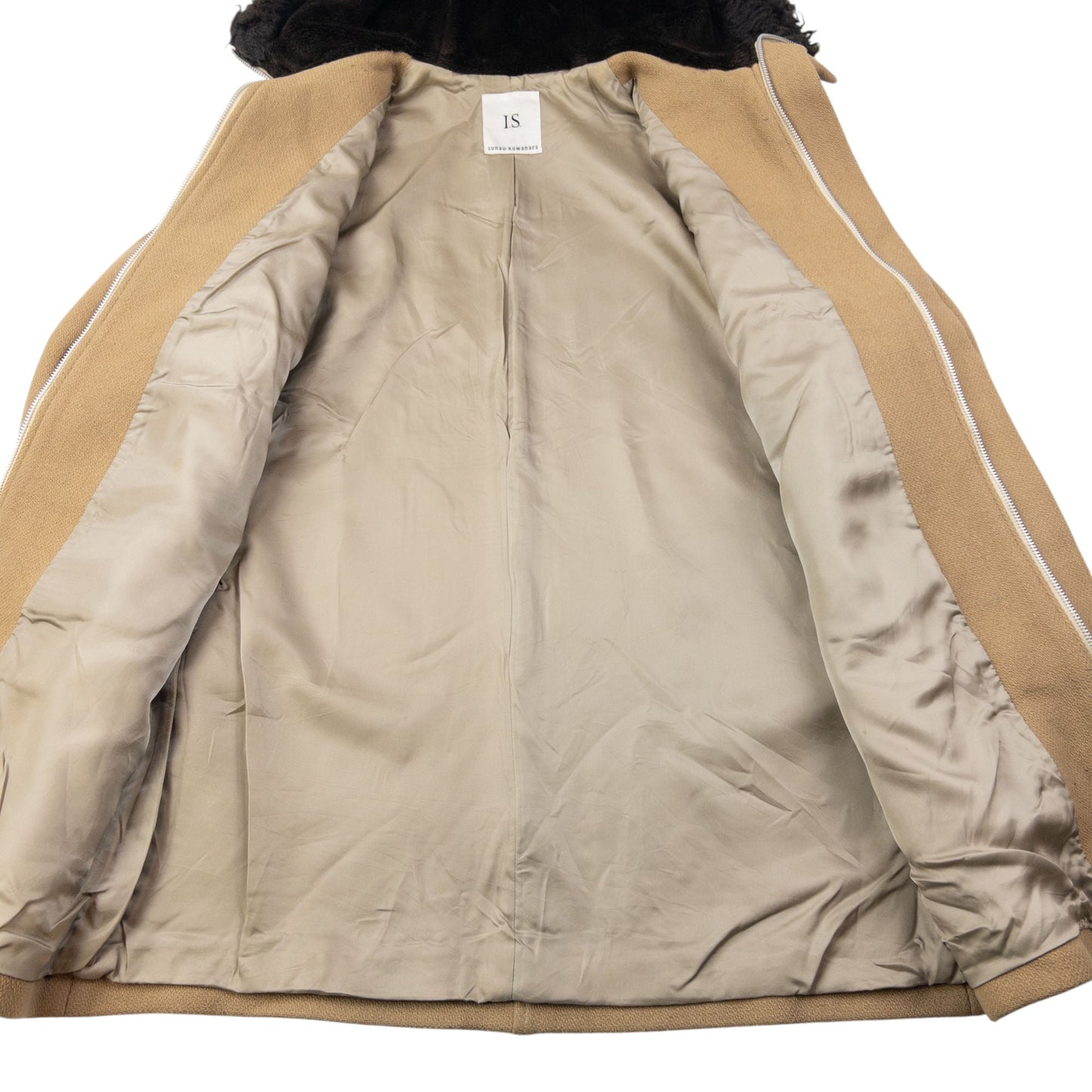 Vintage 90s I.S. Sunao Kuwahara Fur Hood Jacket Size M