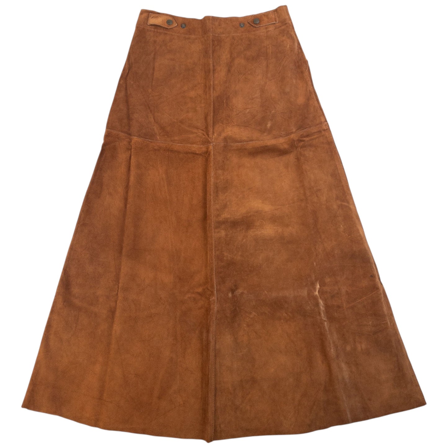 Vintage 90s CP Company Suede Full Zip Maxi Skirt Womens Size W28 | W28, Brown