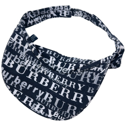 Vintage 2000s Burberry Monogram Visor Hat