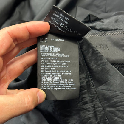 Prada 2017 Nylon Blazer Jacket with Removable Nylon Hood - IT50