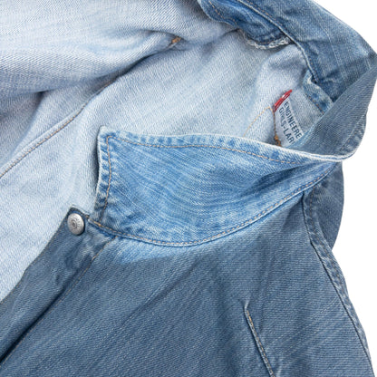 Vintage 2000s Levi's Engineered Garments Cropped Denim Jacket Size L | Large, Blue