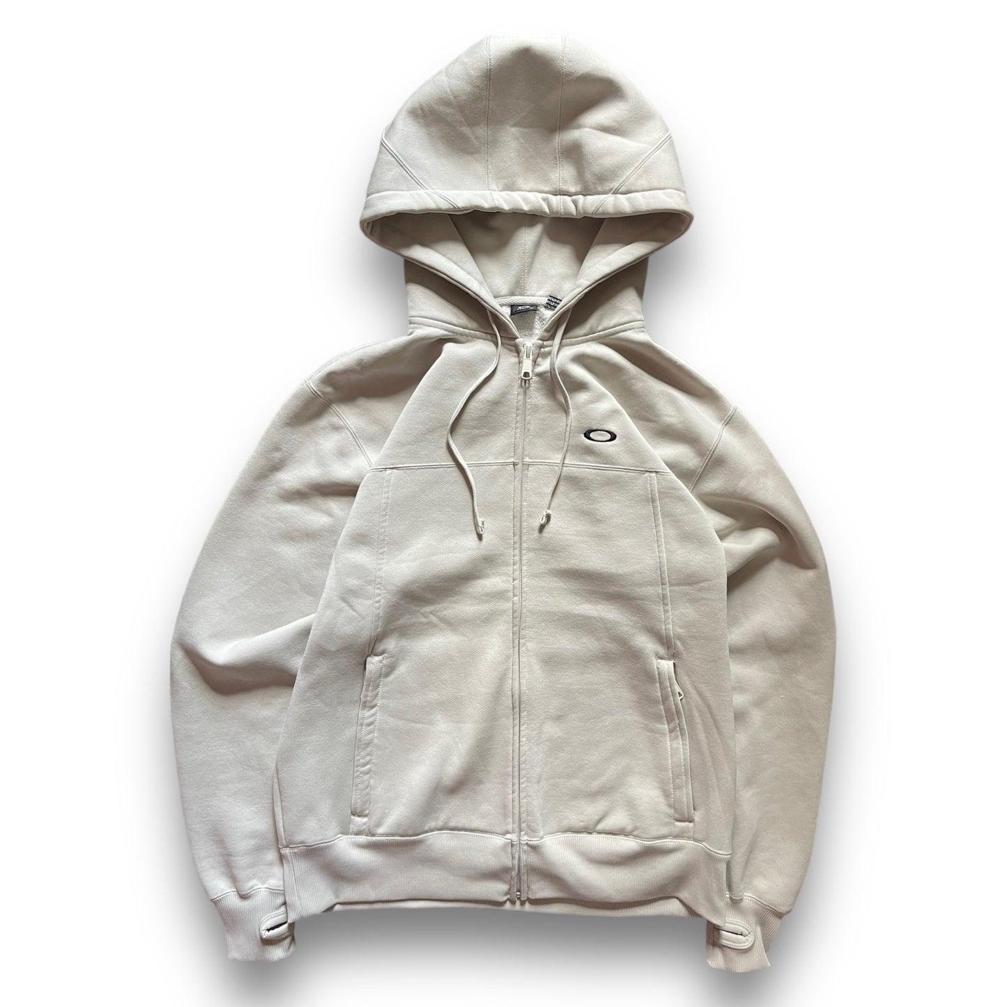 2007 Oakley Cream Full Zip Hoodie (L) | Default Title, Multicoloured