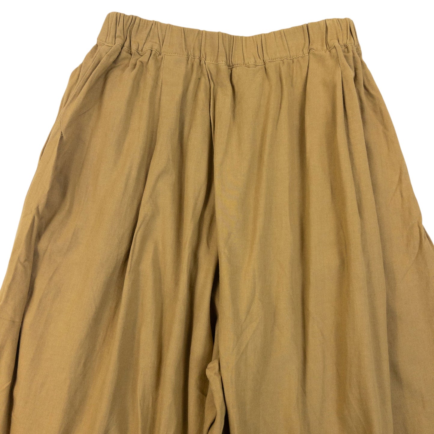 Vintage 80s Plantation By Issey Miyake Wide Trousers Size L | Large, Beige