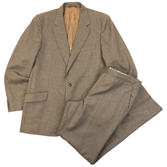 Vintage 80s Dior Monsieur Wool Jacket & Trousers Suit Set Size M | Medium, Multicoloured