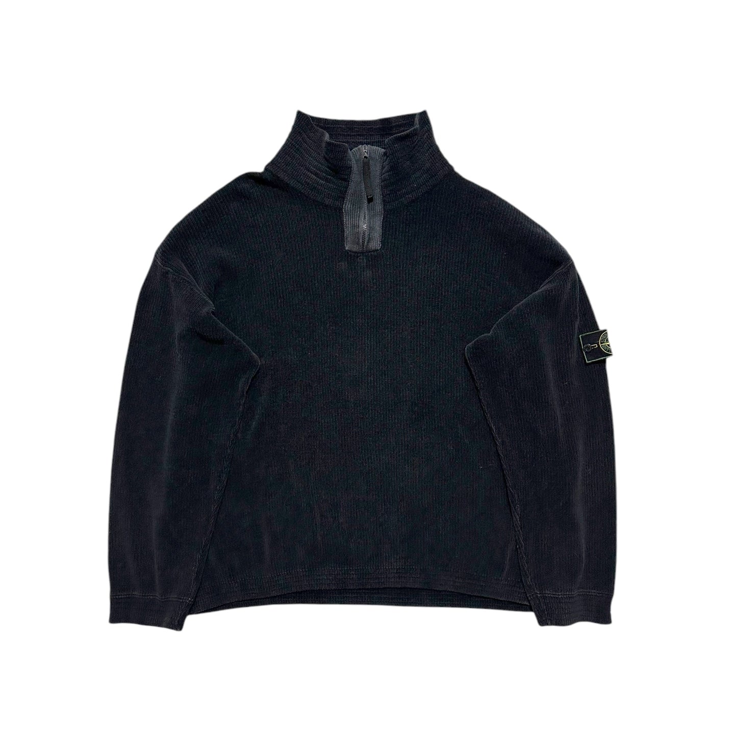 Stone Island 1/4 Zip Pullover Knit Jumper from 2000