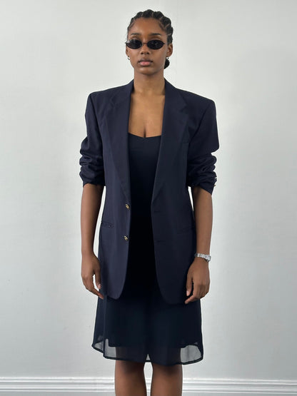 Burberry 1980s Bespoke Button Pure Wool Blazer - 38R/M