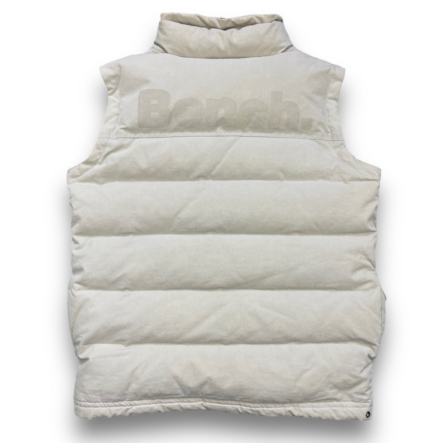 2000's Bench Dual Zip Puffer Gilet (S) | Default Title, Cream