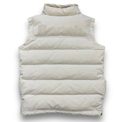 2000's Bench Dual Zip Puffer Gilet (S) | Default Title, Cream