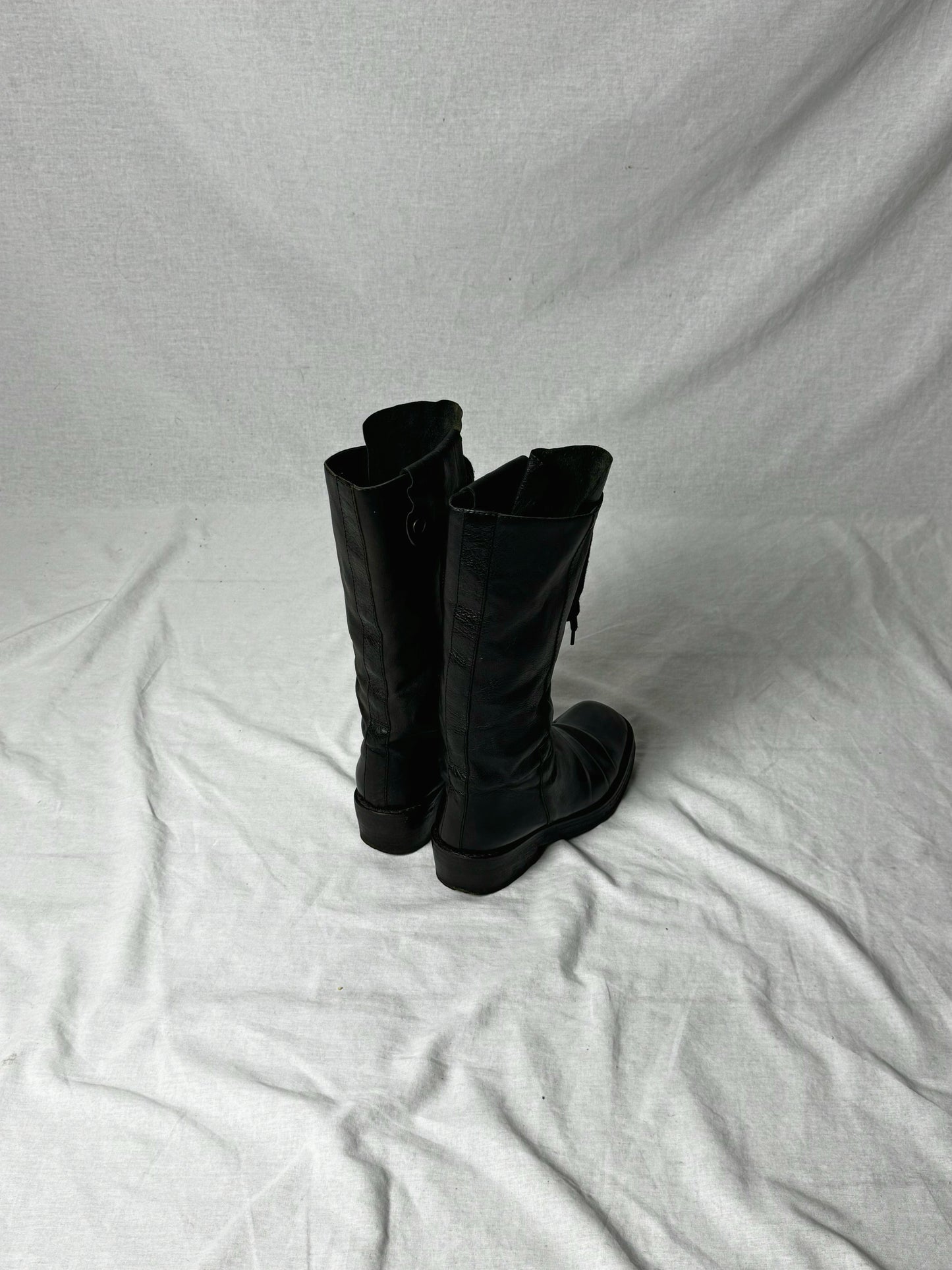 ANN DEMEULEMEESTER COMBAT BOOTS | DEFAULT TITLE, Black