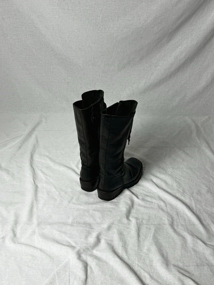 ANN DEMEULEMEESTER COMBAT BOOTS | DEFAULT TITLE, Black
