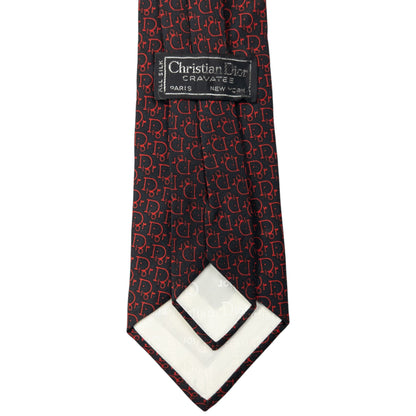 Vintage Dior Monogram Silk Tie