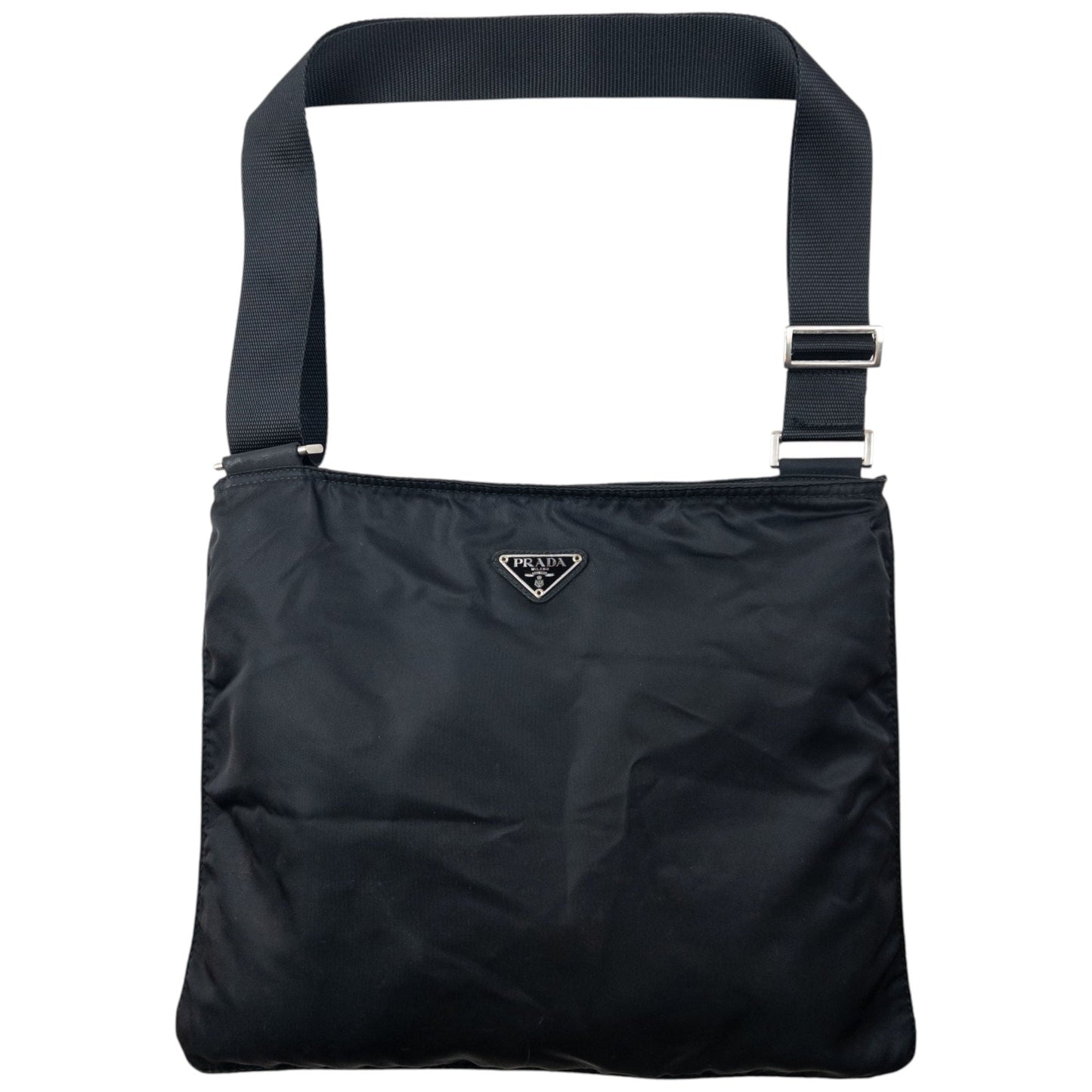 Vintage 2000s Prada Crossbody Bag | O/S, Black
