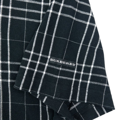 Vintage 2000s Burberry Golf Nova Check Polo Shirt Size L | Large, Black