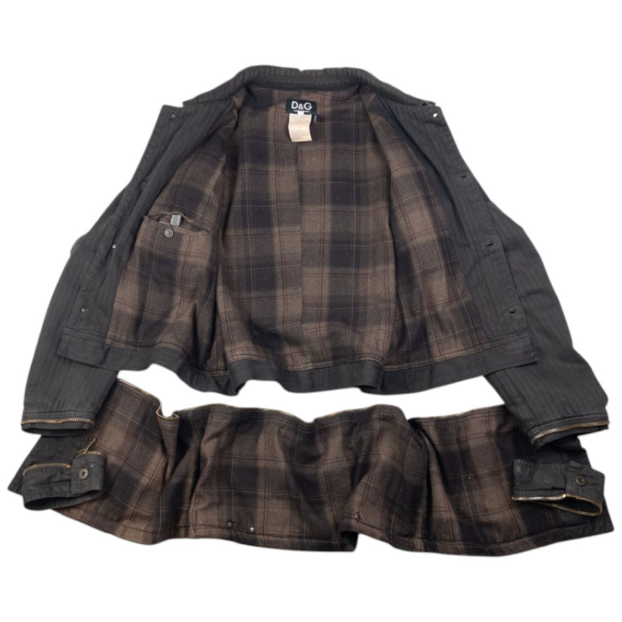 Vintage Dolce & Gabbana Zip Off Jacket Size XL