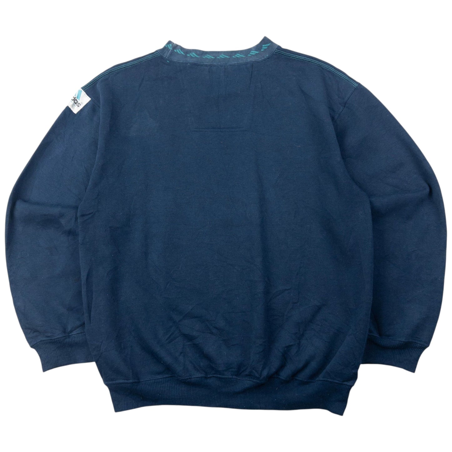Vintage 90s Adidas Equiptment Embroidered Sweatshirt Size S | Small, Navy