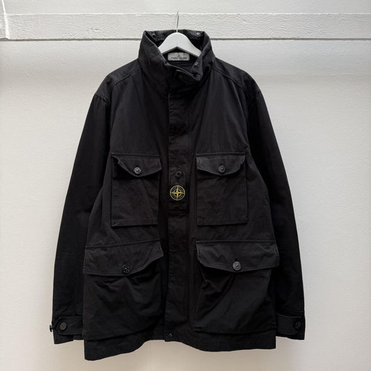 Stone Island Cotton Cordura Field Jacket in black (XXL) | XXL, Black