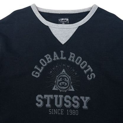 Vintage 2000s Stussy Global Roots Graphic Sweatshirt Size XL
