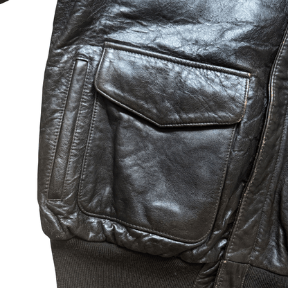 Avirex 'Second Chance' 1992 A2 Leather Flight Jacket - S / M | S / M, Red