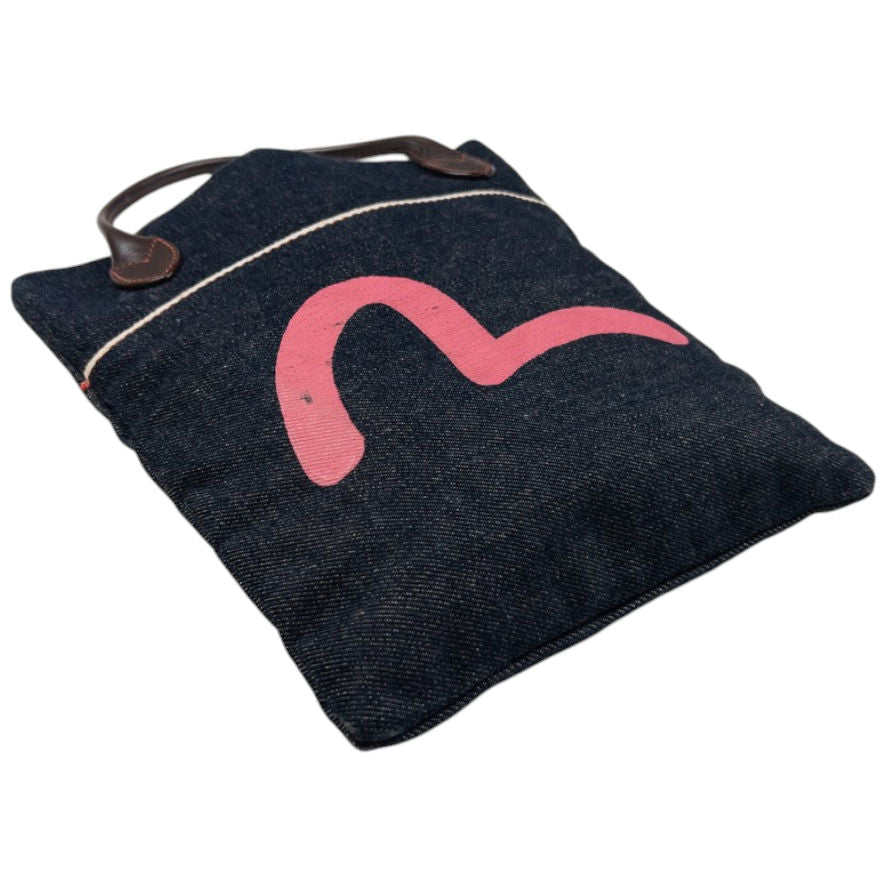 Vintage Evisu Gull Japanese Denim Handbag | O/S, Navy