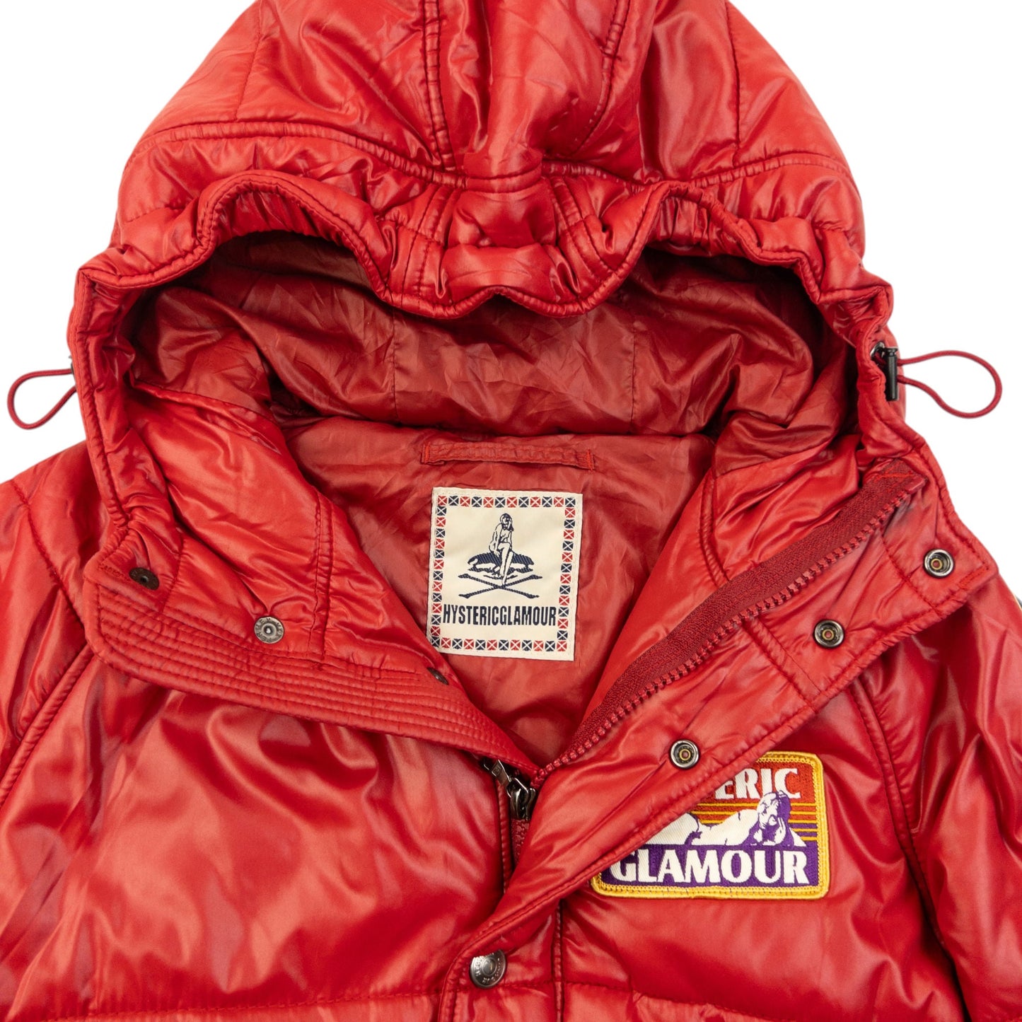 Vintage 90s Hysteric Glamour Primaloft Puffer Jacket Womens Size M | Medium, Red