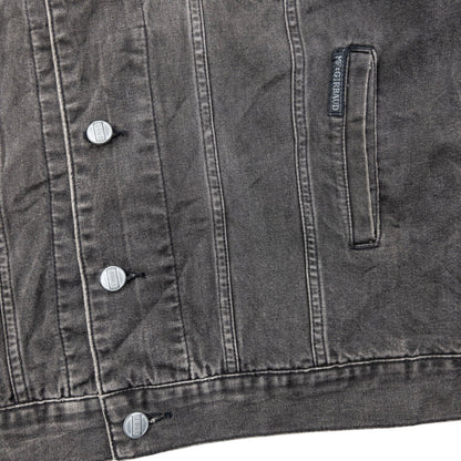 Vintage 2000s Marithe + Francois Girbaud Button Up Denim Jacket Size L | Large, Grey