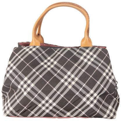 Vintage 2000s Burberry Blue Label Nova Check Handbag | O/S, Blue