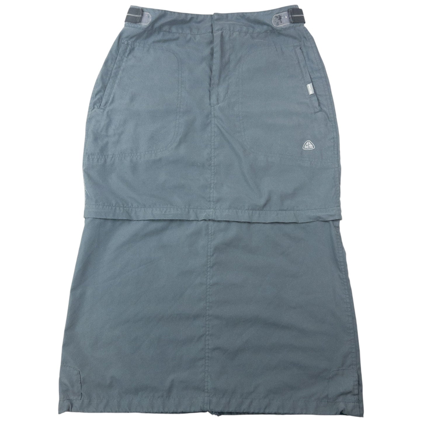 Vintage 2000s Nike ACG Zip Off Skirt Womens Size L | Large, Grey