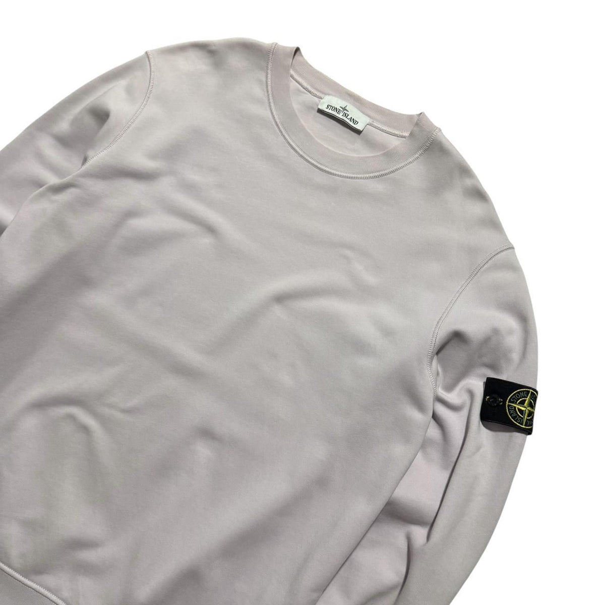 Stone Island Pale Pink Pullover Crewneck | XL, Pink