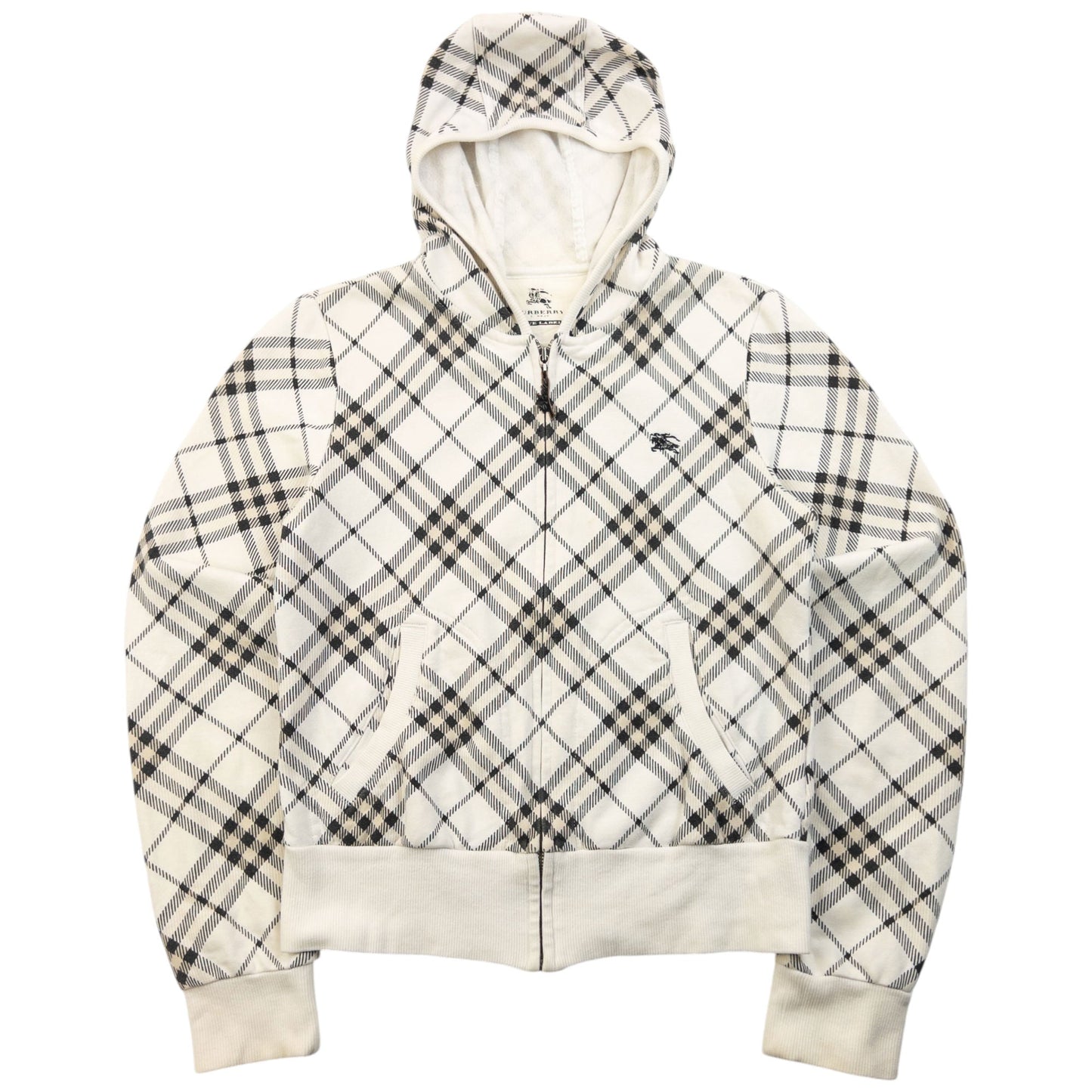 Vintage 2000s Burberry Blue Label Nova Check Zip Up Hoodie Womens Size S | Small, Multicoloured