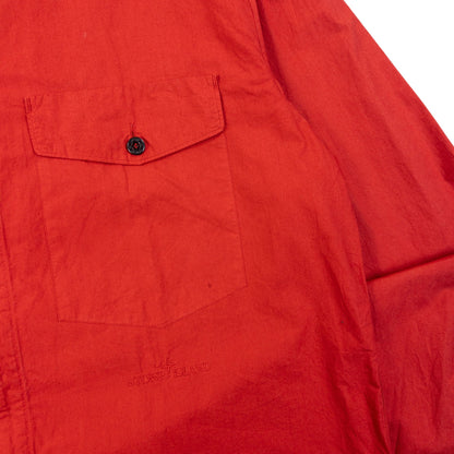 Vintage 2005 Stone Island Lightweight Zip Up Jacket Size M | Medium, Red