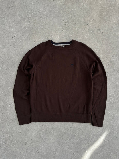 Timberland 2000s Pure Wool Knitted Logo Jumper - M/L