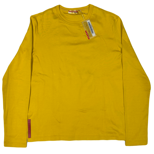 Prada Women’s Long Sleeve Shirt In Yellow ( L )