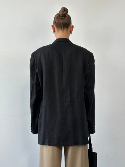 Versace Classic V2 Bespoke Button Pure Linen Single Breasted Blazer - 46R/XL