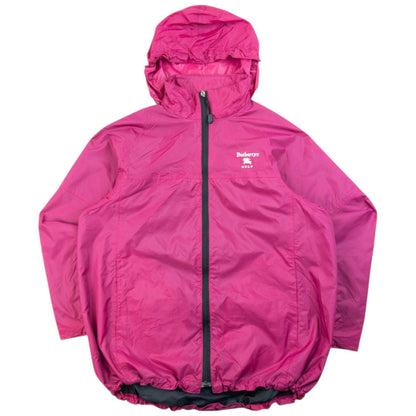 Vintage 90s Burberry Golf Packable Jacket Size M | Medium, Pink