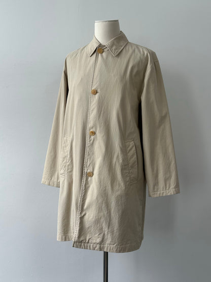 Hugo Boss 2000s Cotton Concealed Placket Trench - L
