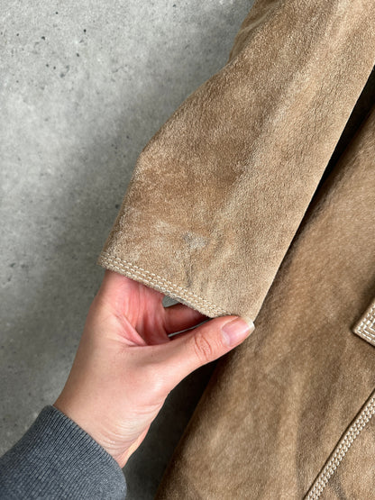 Vintage Suede Belted Jacket - M