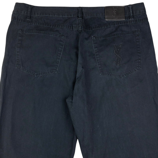 Vintage YSL Yves Saint Laurent Embroidered Trousers Size W37