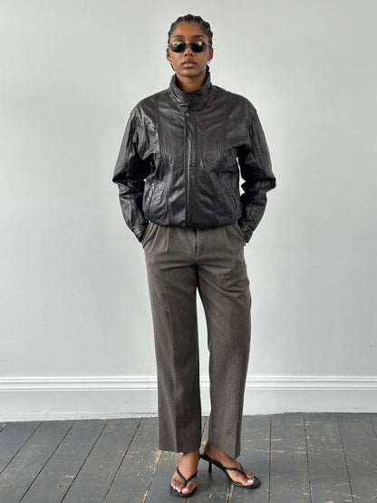 Vintage 1990s Pure Wool Tailored Trousers - W30