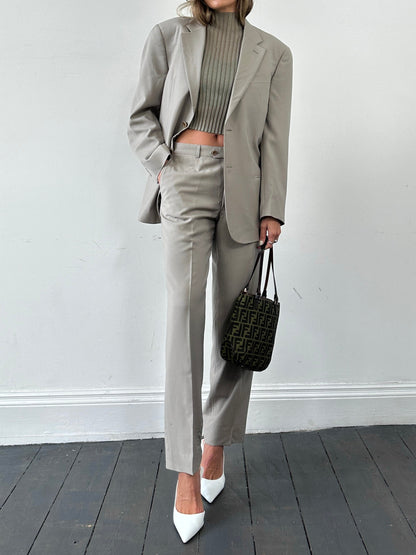 Armani Collezioni Pure Wool Single Breasted Suit - 40R/W30