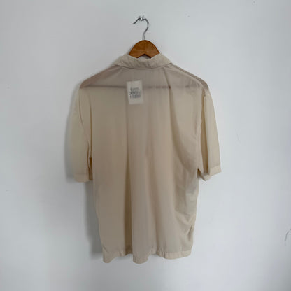ss1999 prada sport half zip sheer polo | O/S, Red