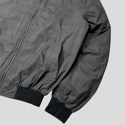 Prada Milano 2010 Shadow Plaid Nylon Bomber Jacket - IT54 (L) | Default Title, Grey