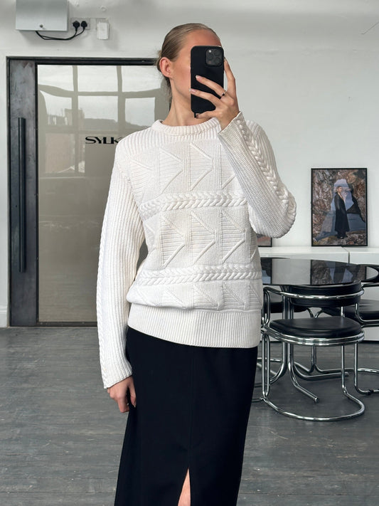 Burberry Prorsum AW13 Pure Wool Chunky Knit Jumper - M