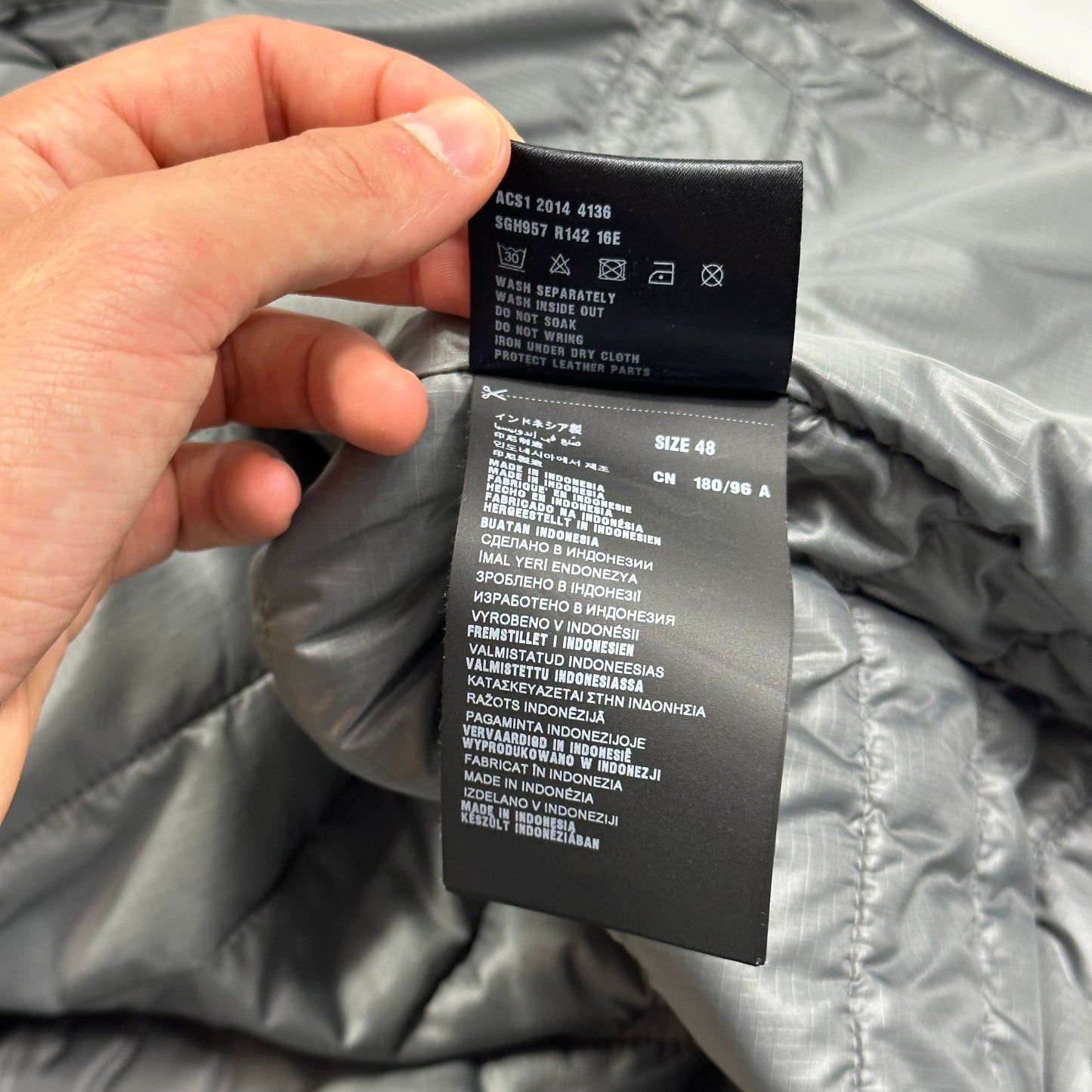 Prada Milano 2014 Ripstop Nylon Puffer Jacket - IT48 | Default Title, Grey