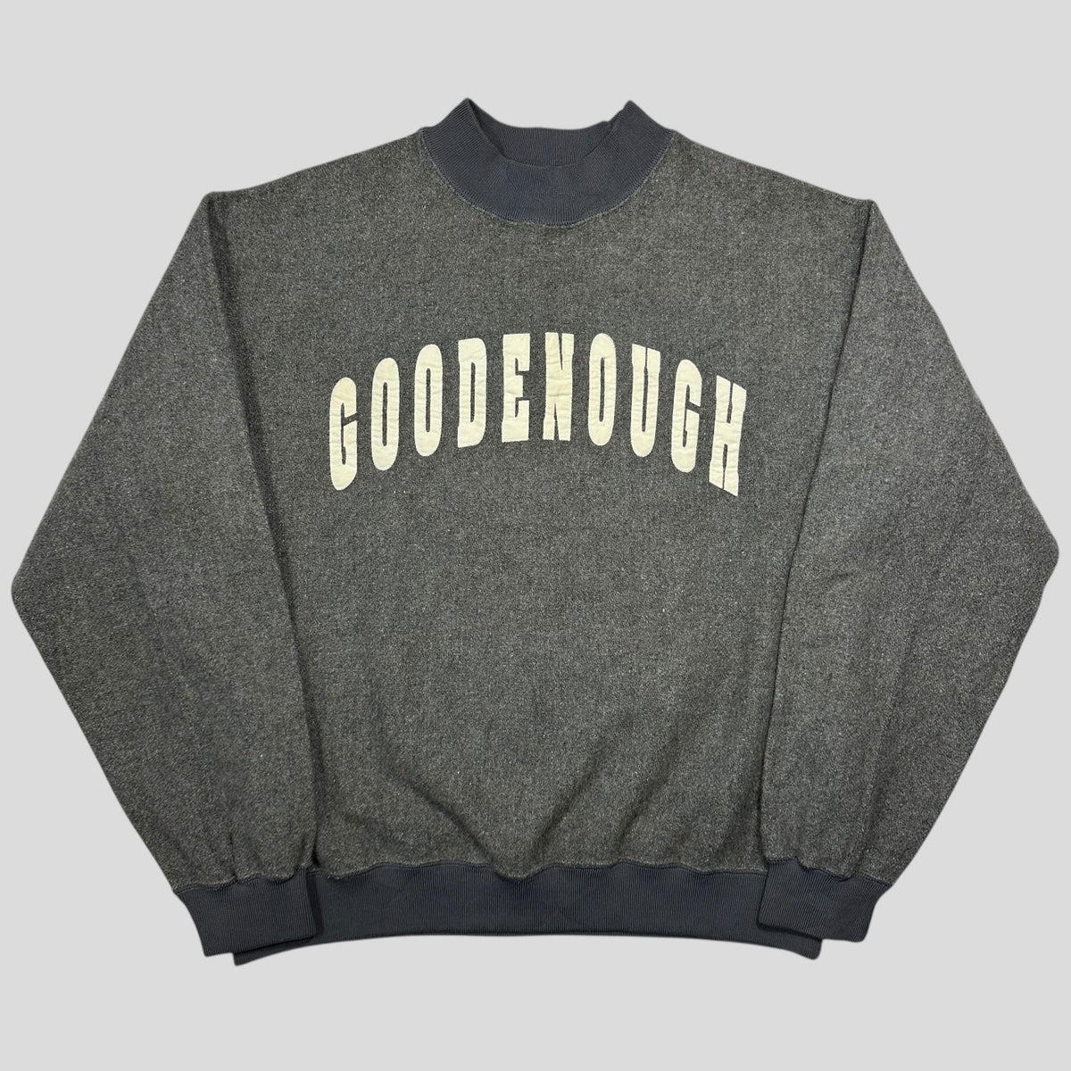 Goodenough 90’s Heavy Wool Embroidered Arc Logo Jumper - L | Grey
