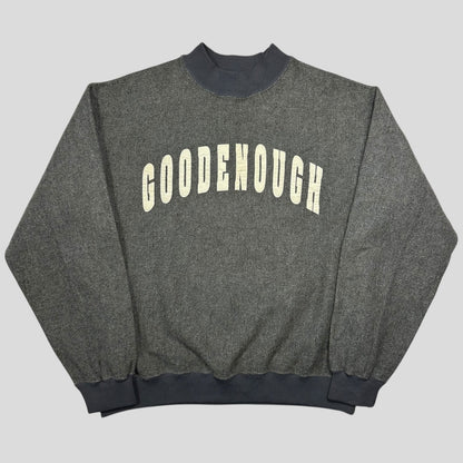 Goodenough 90’s Heavy Wool Embroidered Arc Logo Jumper - L | Grey