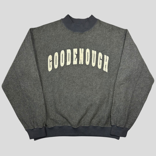 Goodenough 90’s Heavy Wool Embroidered Arc Logo Jumper - L | Grey