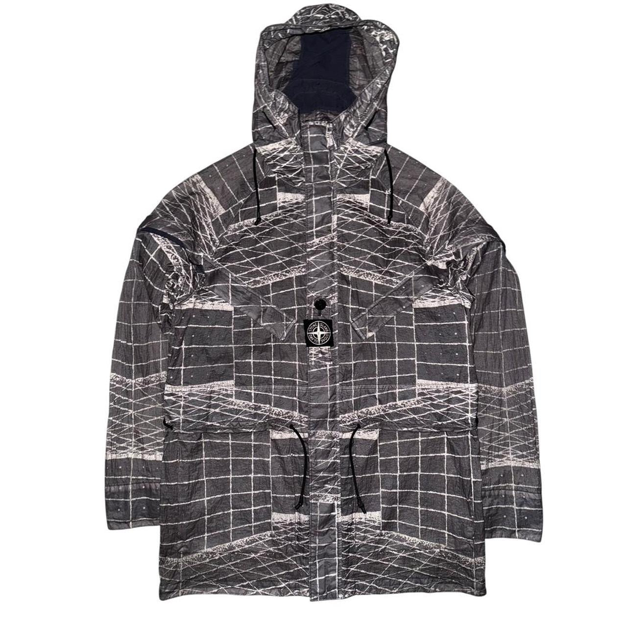 Stone Island Grid Reflective Jacket | Small, Red